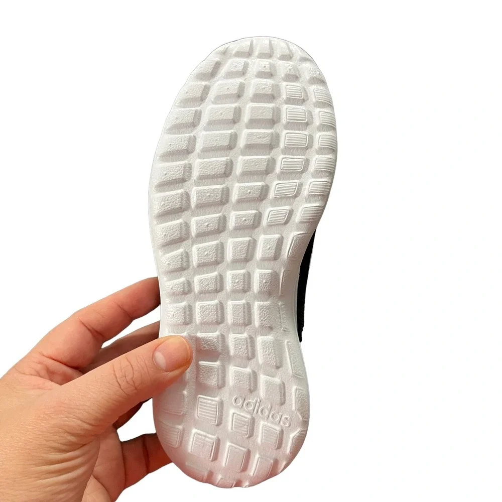 Adidas Little Boys Girls‎ Slip on Sneakers Sz 12 Black-White Lightweight Comfort